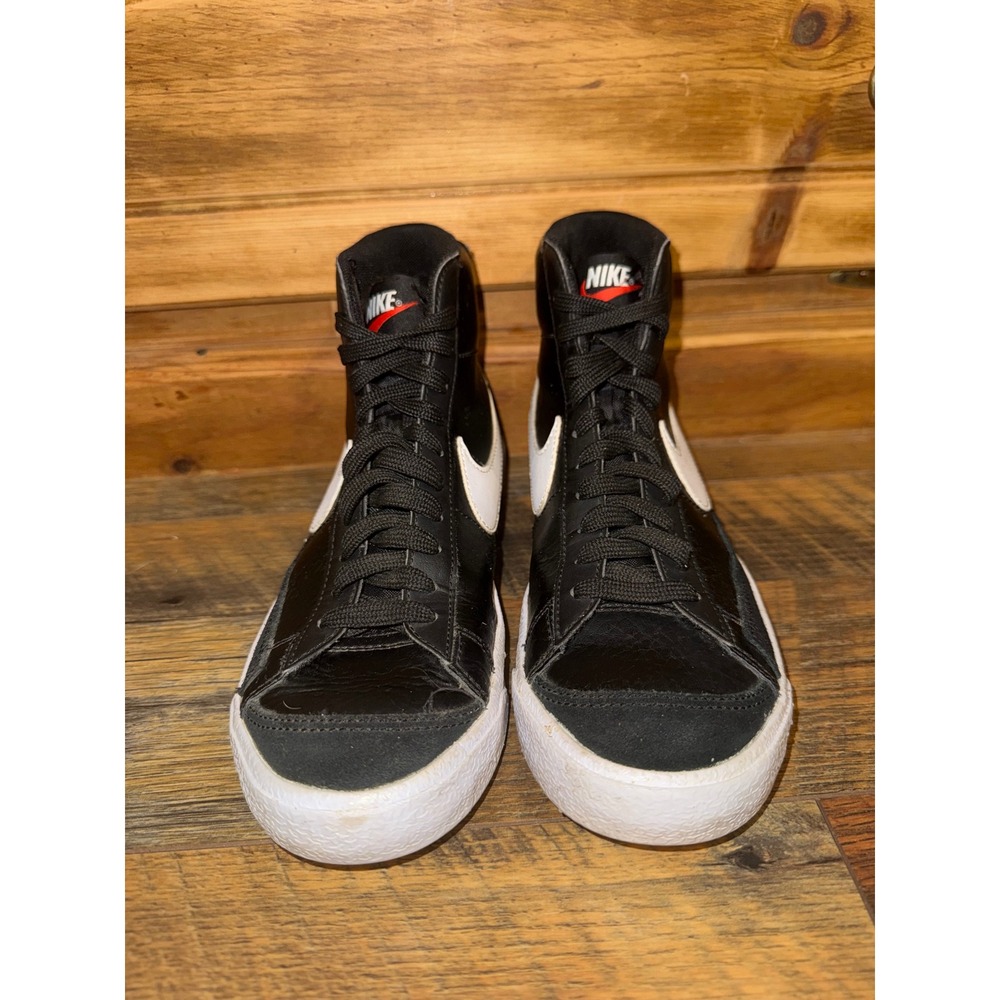 Nike Blazer Mid 77 GS Black White DA4086-002 Kids Size 5.5Y High Top Sneakers